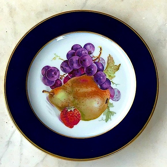 ROSENTHAL-CONTINENTAL SALAD PLATE PEAR WESTERN GERMANY VINTAGE 7 1/2IN - Picture 5 of 7